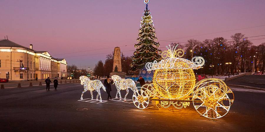 Новогодняя Декорация Карета Новогодняя Декорация Карета