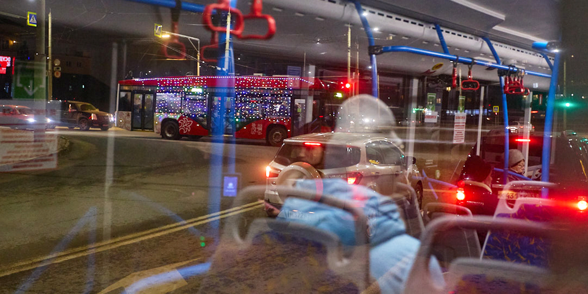 Ретропоезд на паровой тяге, троллейбус с гирляндами и сани Деда Мороза — новогодний транспорт 33-го региона