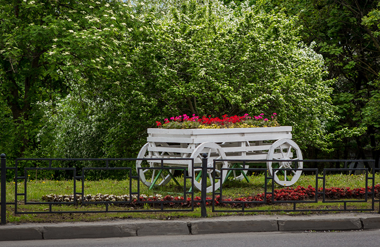 Весеннее преображение: городские клумбы украшают цветами