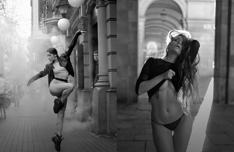 «Красивые и не очень одетые»: модели Игоря Воробья в экстерьерах Барселоны