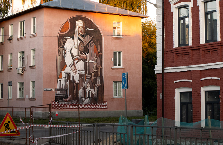 Граффити высотой в три этажа и ожившая монументальность владимирского художника