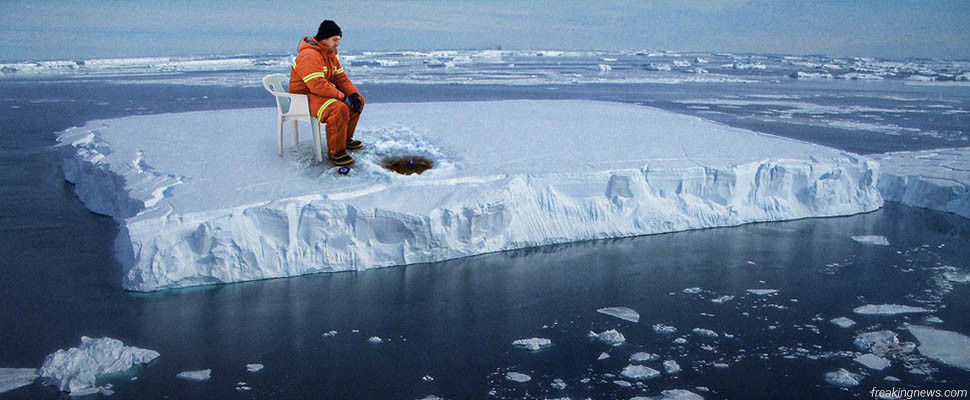 Что толкает рыбаков^ на тающий лёд?