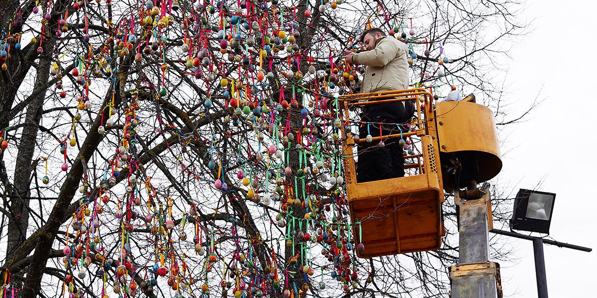 Пасхальное дерево из Владимира вдохновило жителей 27 городов России и 7 стран