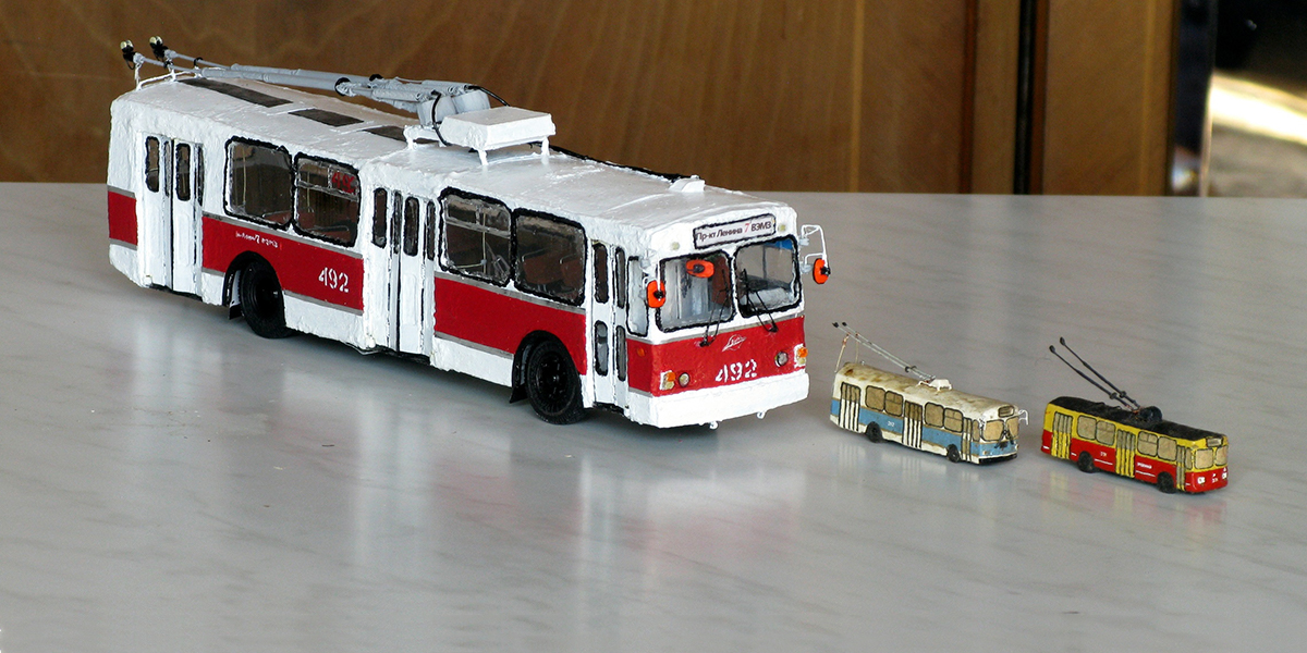 Мини-копии троллейбусов: масштабные модели владимирского мастера