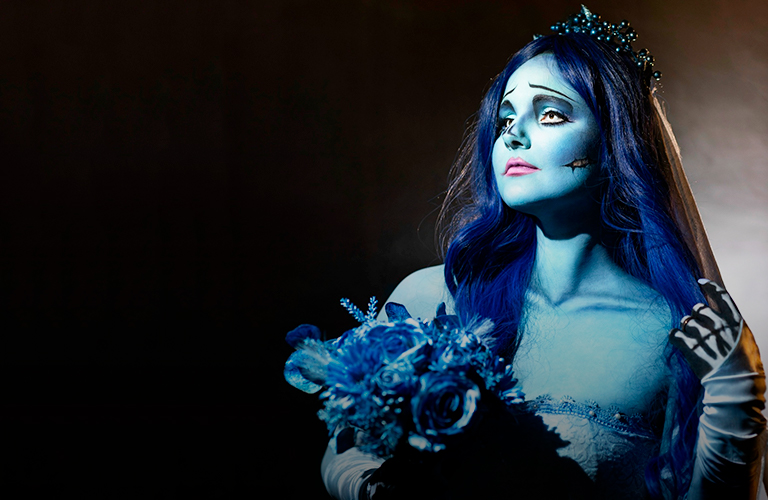 Невеста из мультфильма Тима Бёртона, Веном и другие персонажи, ожившие в руках местного визажиста