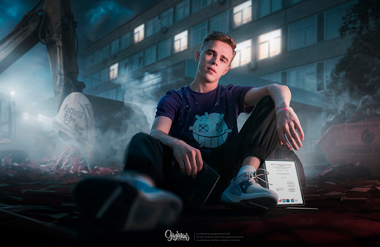Обложки для Дани Кашина и постапокалиптичный универ от digital-художника Sergikkas