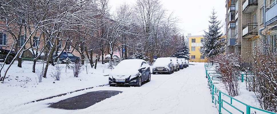Зима пришла^ во Владимир на неделю