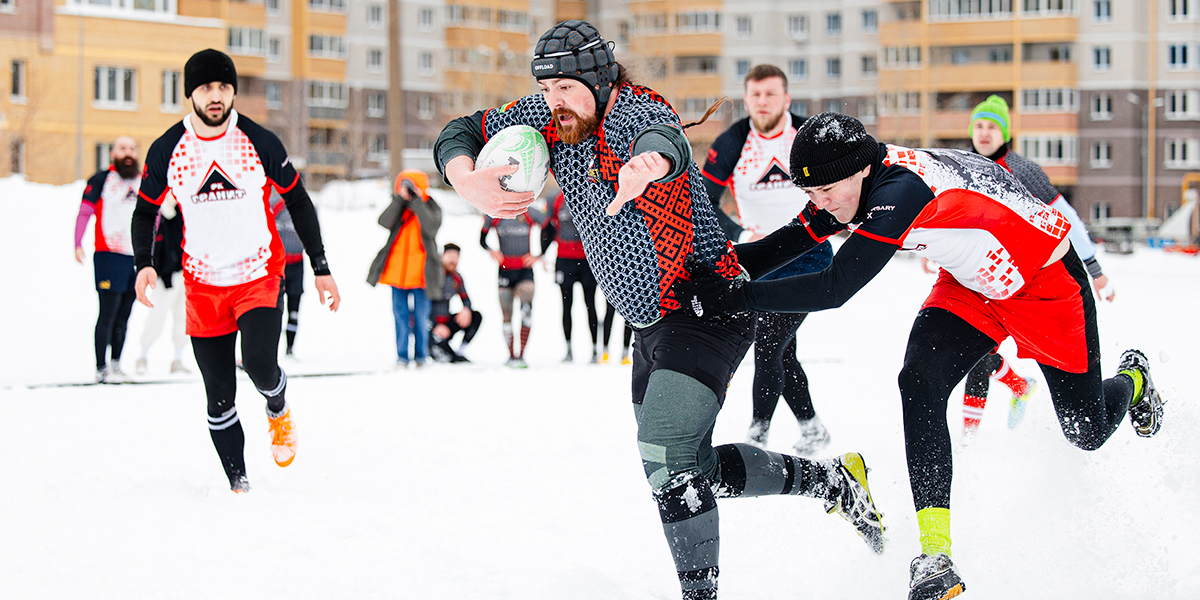 Во Владимире состоялся турнир по снежному регби «Северный ветер»