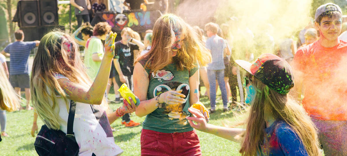 Яркая вечеринка в парке «Пингвин»