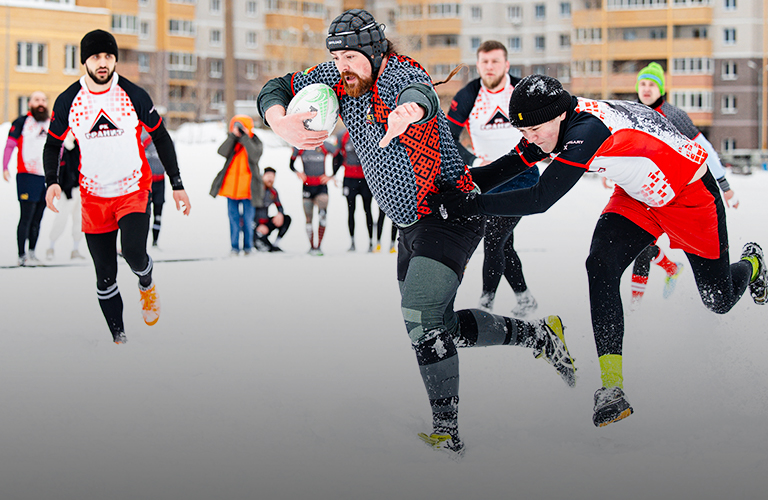 Во Владимире состоялся турнир по снежному регби «Северный ветер»
