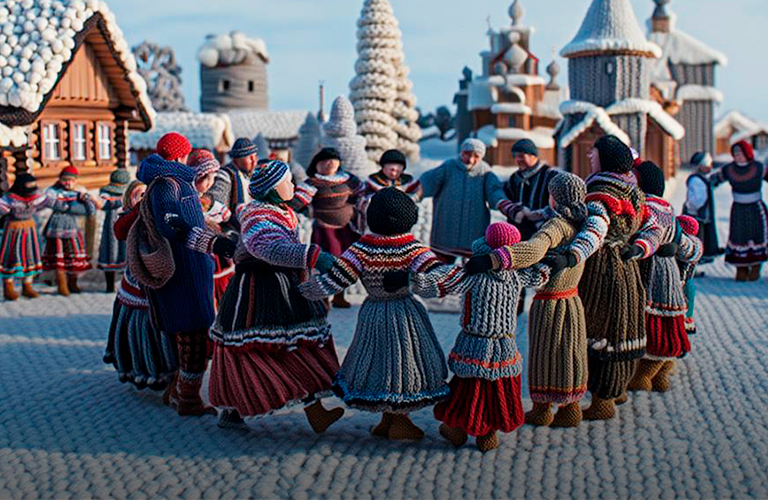 Вязаные улицы, шерстяные дома и люди из пряжи: вирусный тренд захватил Владимирскую область