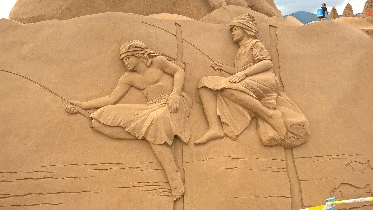 Песчаные скульптуры работы Ильи Шанина