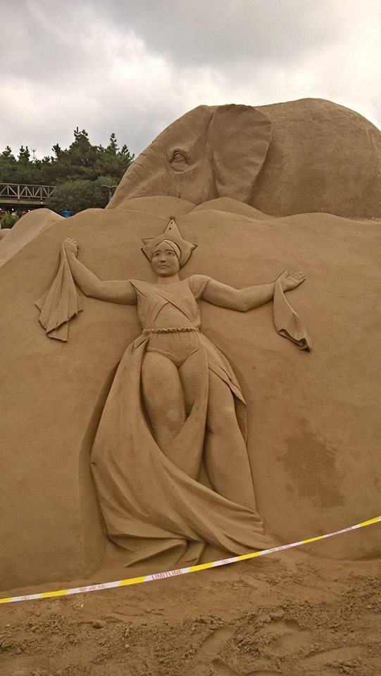 Песчаная скульптура работы Ильи Шанина