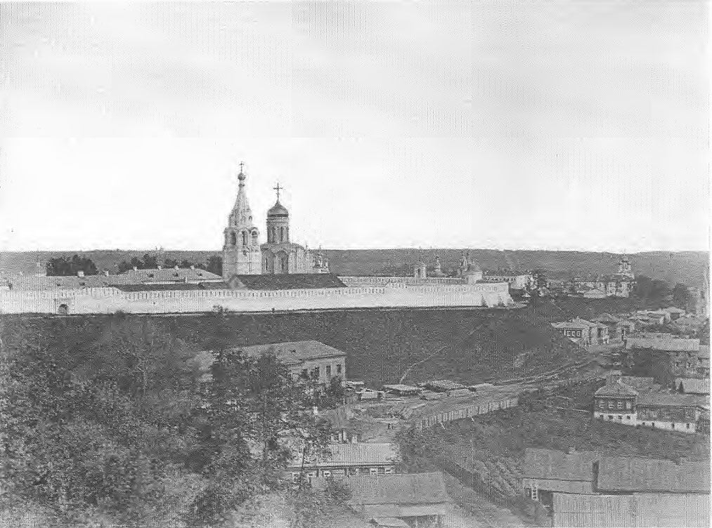 Вид с восточной части города на Рождественский монастырь. 1876 - 1881 г.