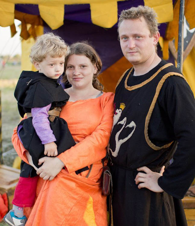 Алёна Татаринцева с мужем и сыном