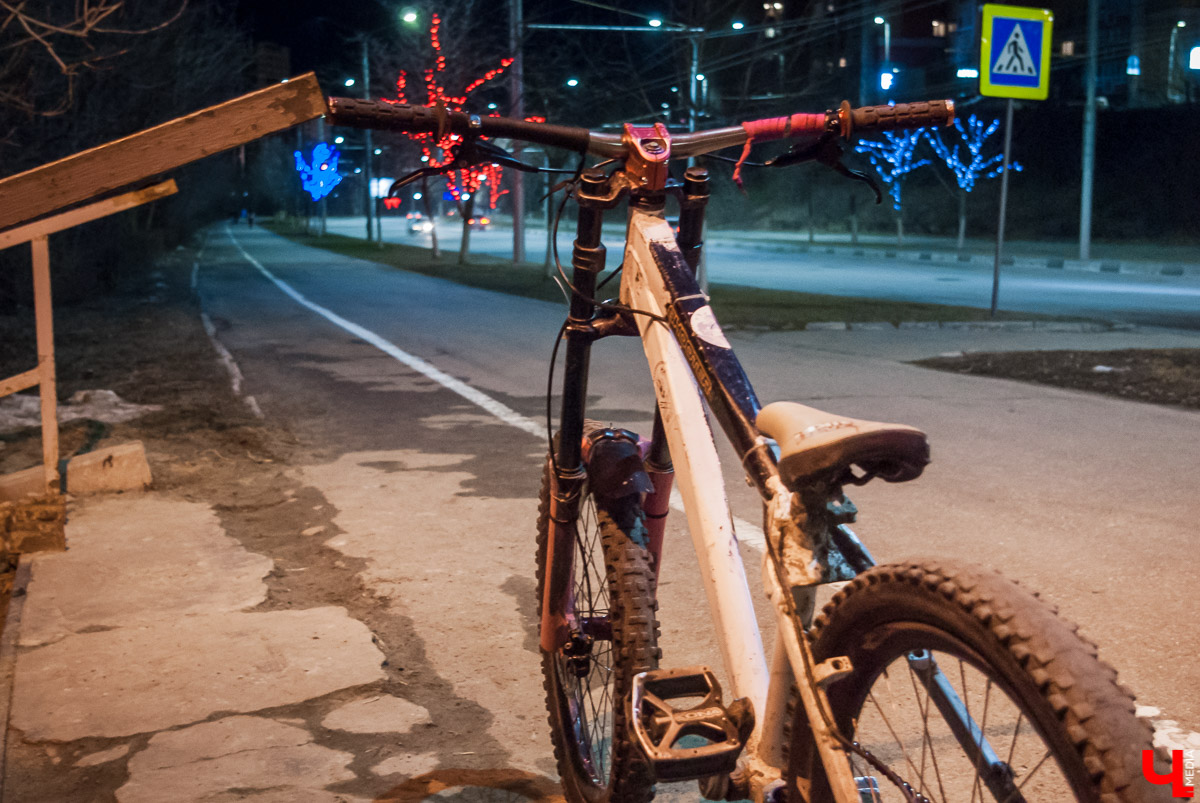 Ночной тест-драйв велодорожек во Владимире