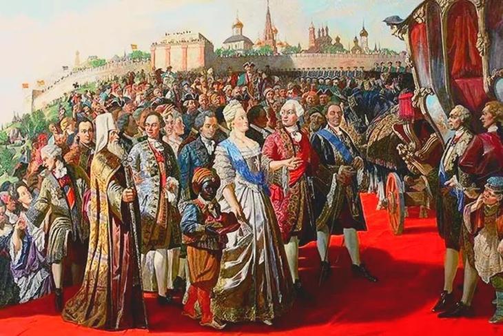 Приезд Екатерины II в губернский город Владимир