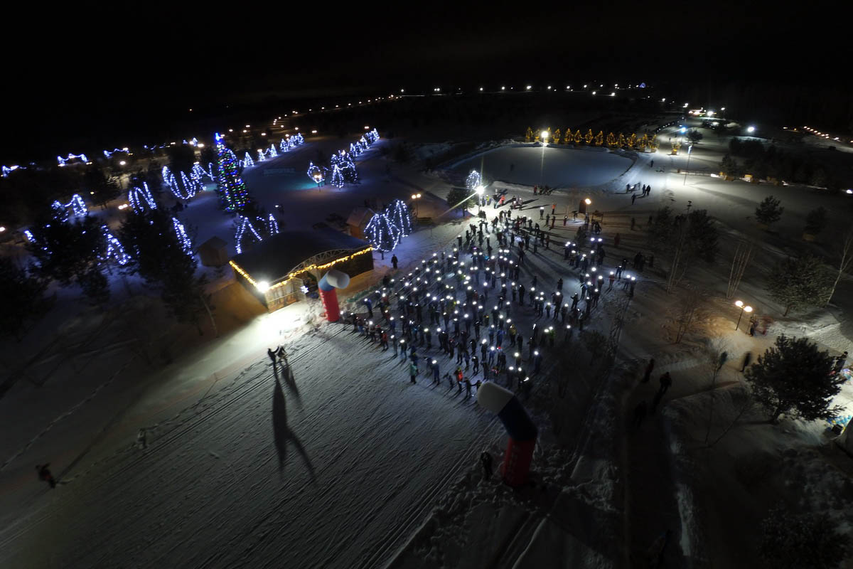 Лыжный флешмоб с использованием необычного светового снаряжения пройдет 2 марта в Доброграде