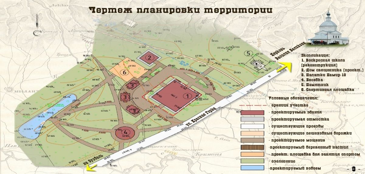 План реконструкции имения А.В. Суворова