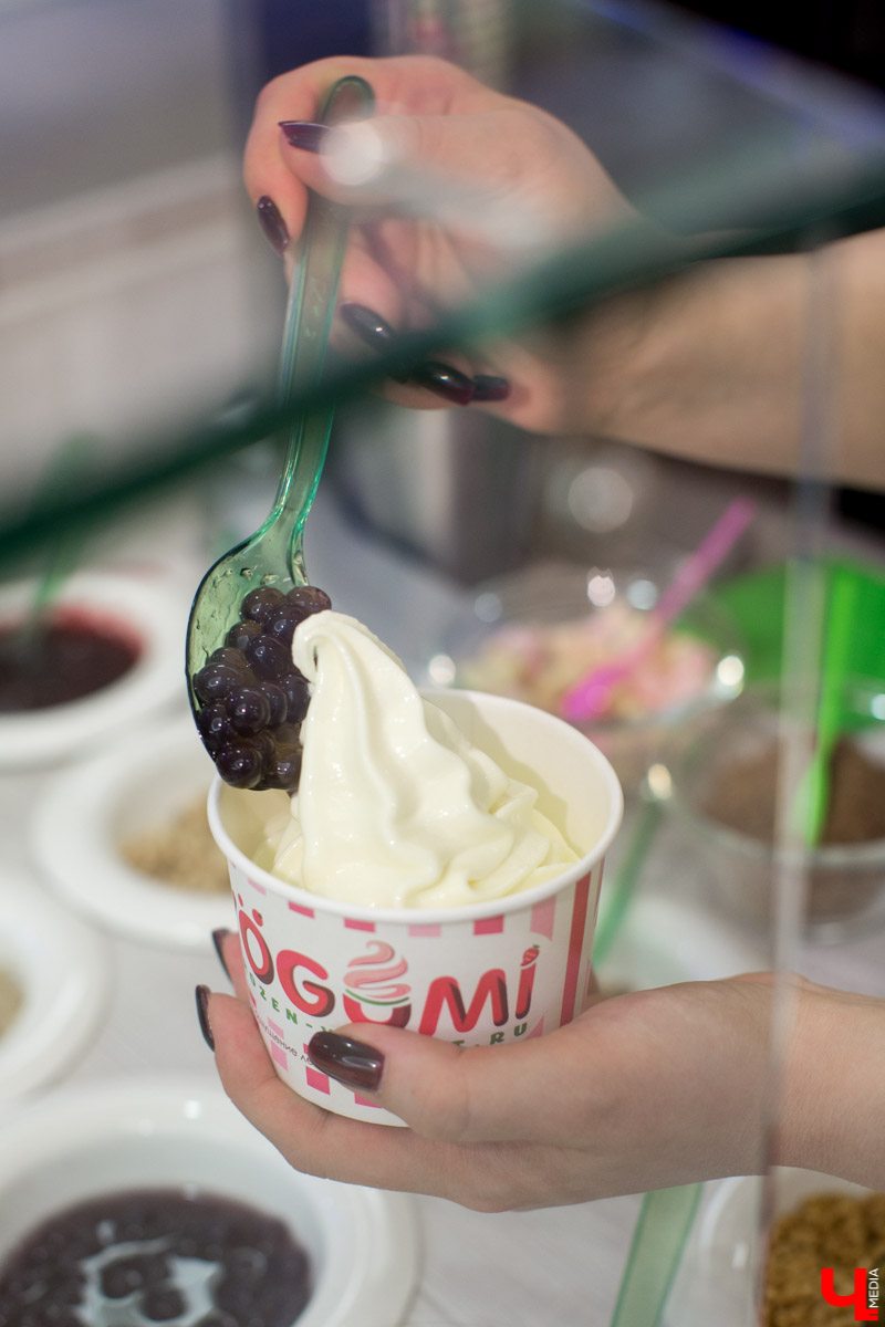 Теперь во Владимире продается мороженое из йогурта. В “Мегаторге” открылся йогурт-бар YOGUMI