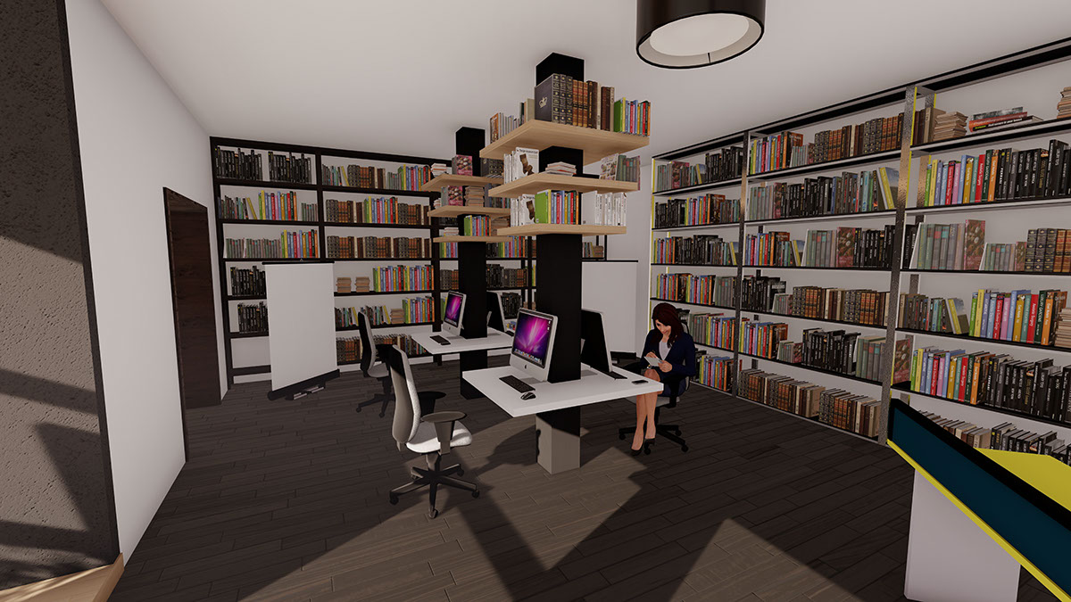 Бесплатные библиотеки 3d. Студенческая библиотека дизайн. Оборудование для создания Медиа пространства.