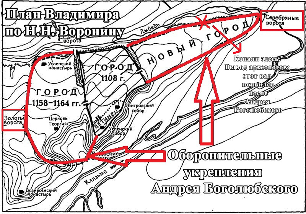 Когда во Владимире появились оборонительные сооружения? Как они выглядели?