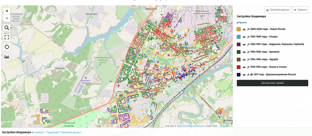 Александр Пронин и его онлайн-проект «Карта застройки города Владимира» завоевали второе место на XVI Большом географическом фестивале