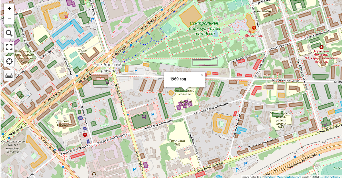 Александр Пронин и его онлайн-проект «Карта застройки города Владимира» завоевали второе место на XVI Большом географическом фестивале