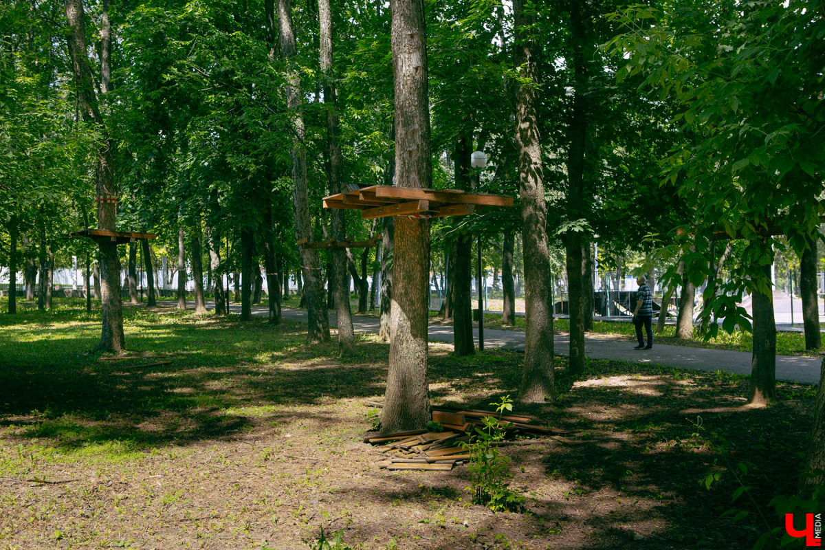 Приятная новость для любителей активного отдыха: в Центральном парке может появиться веревочный городок