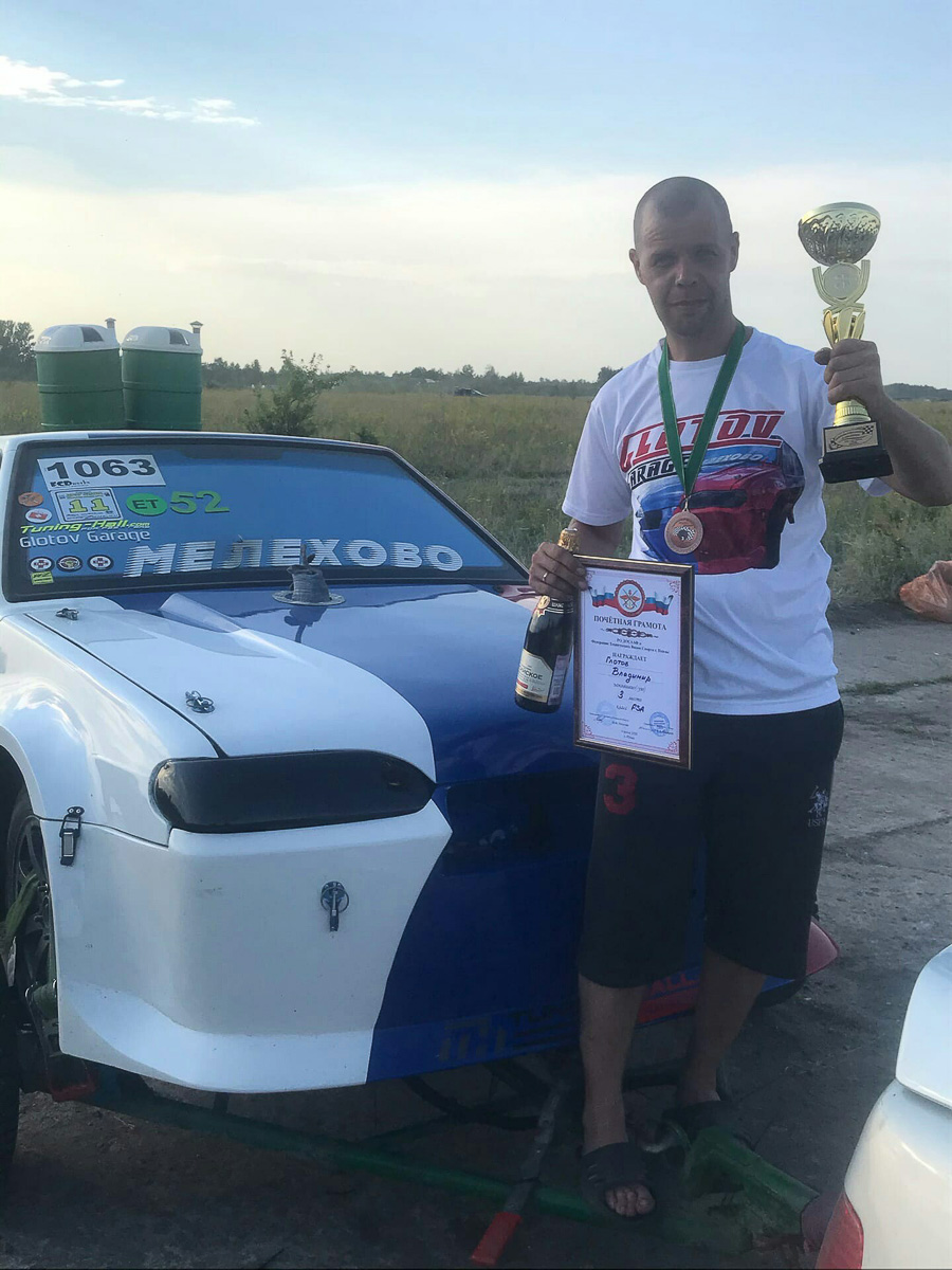 Владимир Глотов занял призовое место на переделанном отечественном автомобиле на Кубке ДОСААФ под Пензой