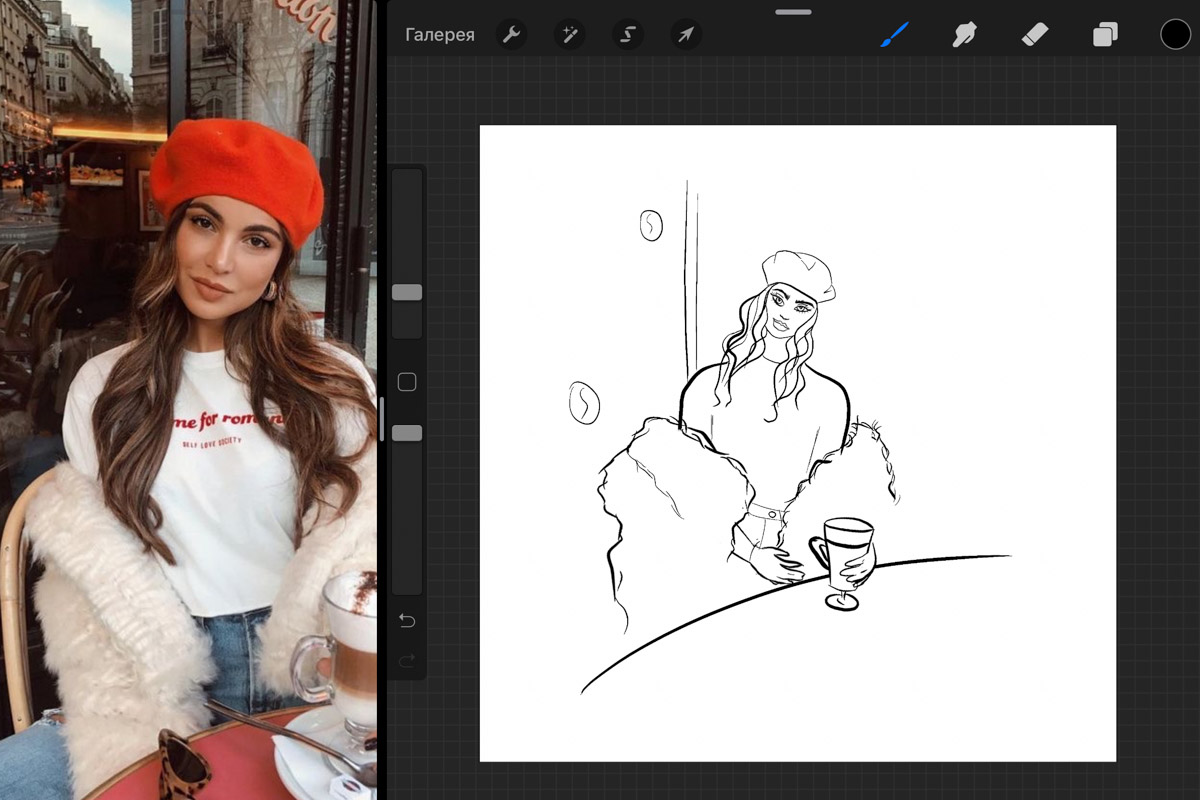 Татьяна Маклашина, владимирский fashion-иллюстратор, пошагово объясняет, как работать с программой Procreate и создавать красивые скетчи