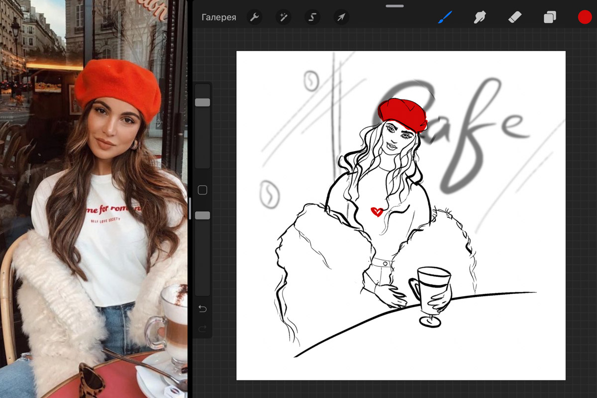 Татьяна Маклашина, владимирский fashion-иллюстратор, пошагово объясняет, как работать с программой Procreate и создавать красивые скетчи