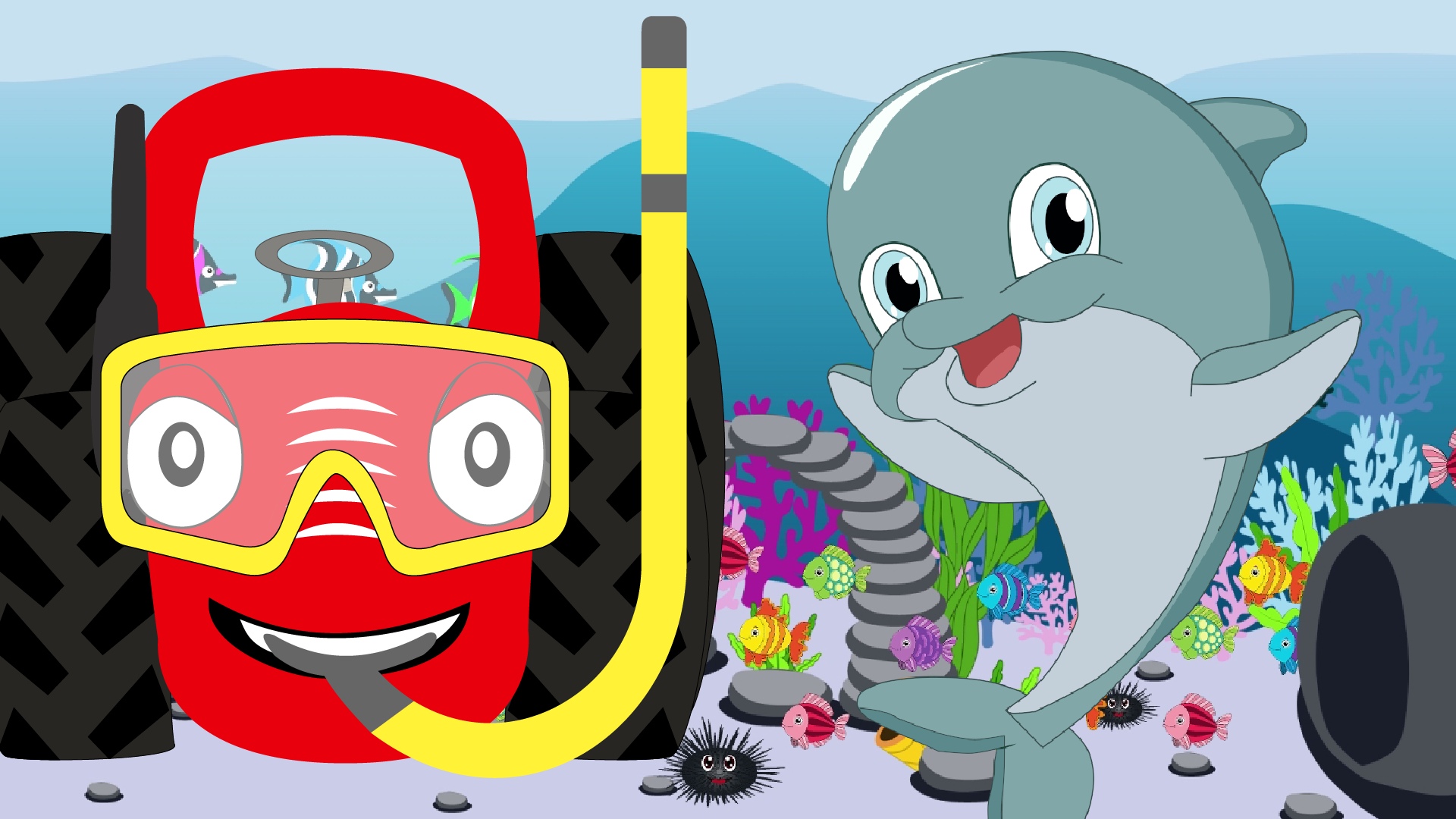 Перепевки на “Baby Shark” и разноцветный трактор. Екатерина и Алексей Гусаровы вместе с Алиной Кузьминой научились рисовать мультфильмы, чтобы сделать полезный youtube-канал для детей.