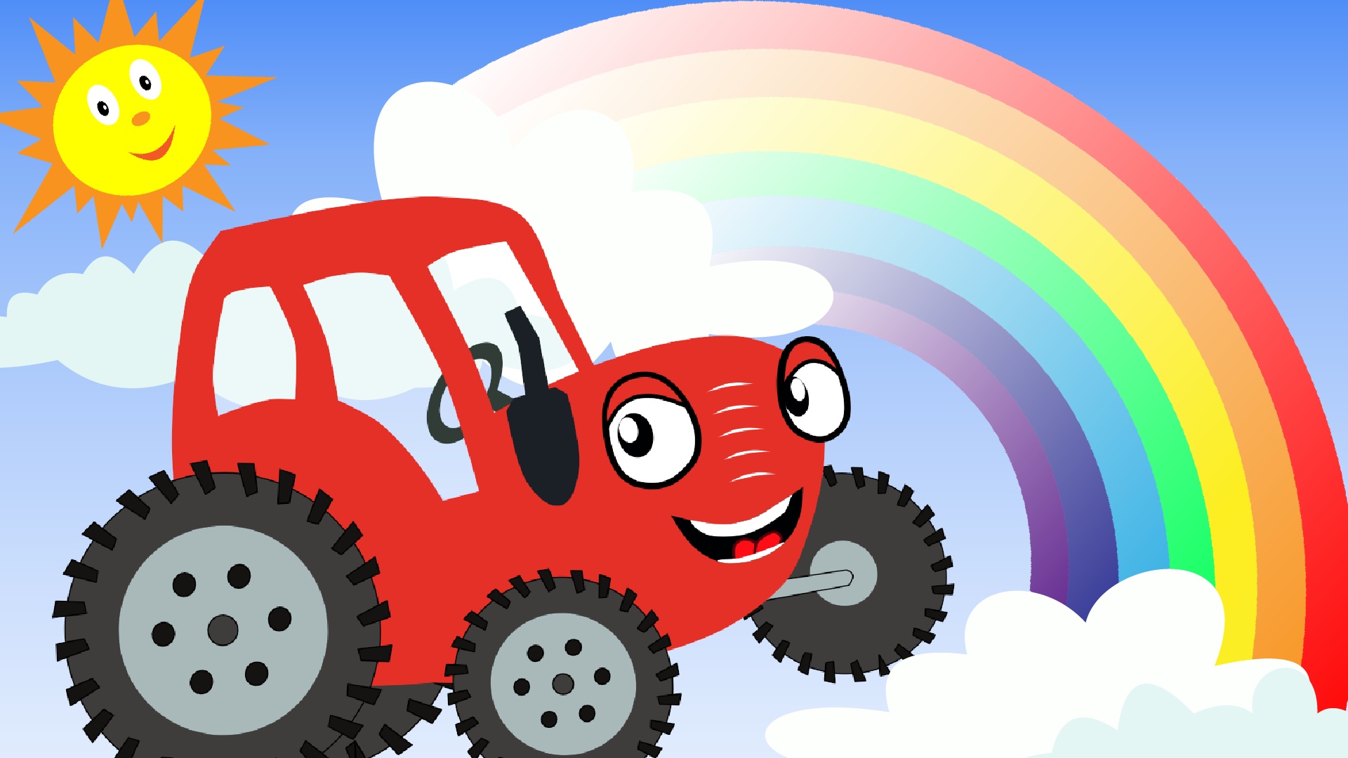Про красный трактор. Синий трактор ТРАКТОРЕНОК. Красный трактор. Красный трактор для детей.