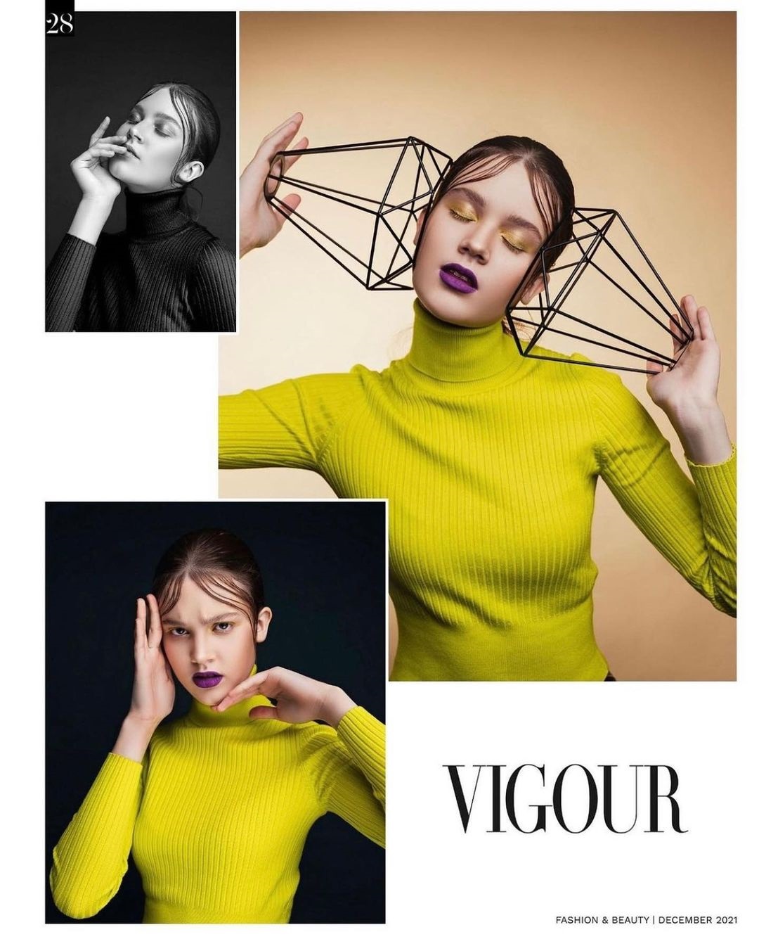 Фотограф Дарья Липатова и модель Мария Леонова поделились позитивной новостью: их творческий проект опубликовал канадский глянцевый журнал VIGOUR Magazine.