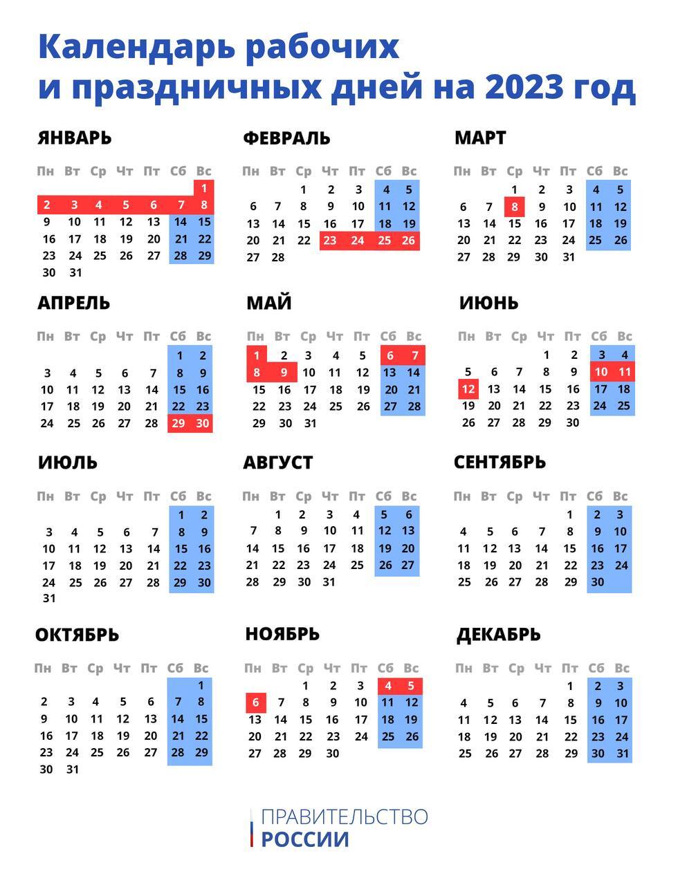 Производственный календарь на следующий год утвердили. Изучаем даты, выделенные красным цветом.