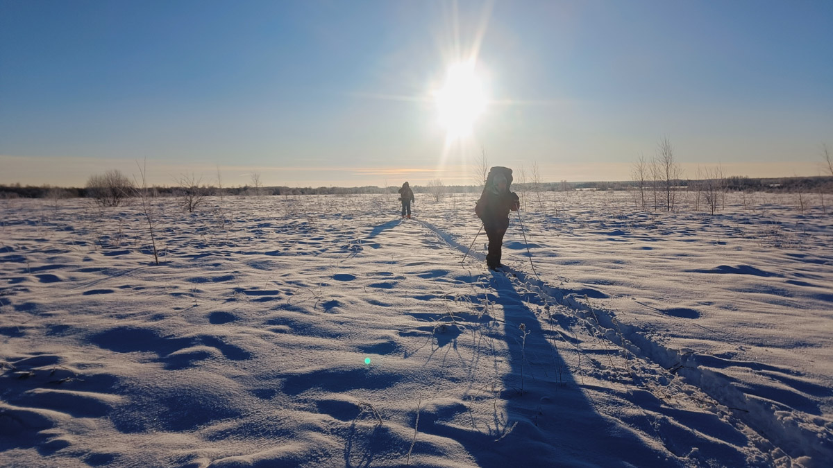 Пока все прятались по домам, владимирские туристы даже не планировали отменять свой традиционный поход. Несмотря на мороз, четверо экстремалов отправились в путешествие на лыжах с ночевкой. За два дня они прошли 40 км по заснеженному маршруту.