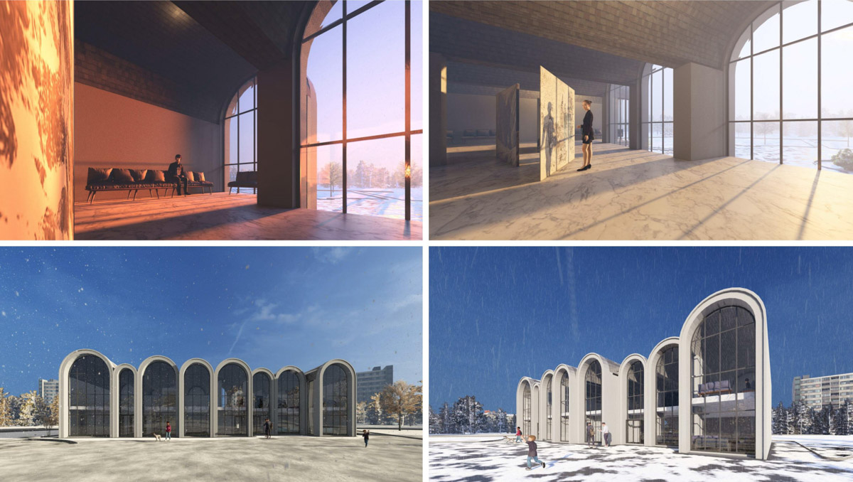 Владимирские студенты-архитекторы представили проекты выставочного павильона, который может появиться в Патриотическом сквере. Ему необходимо было придать уникальный архитектурный облик, основанный на концепции белокаменного зодчества. Лучшие работы заслужили награду, и, возможно, именно они послужат основой при благоустройстве локации.