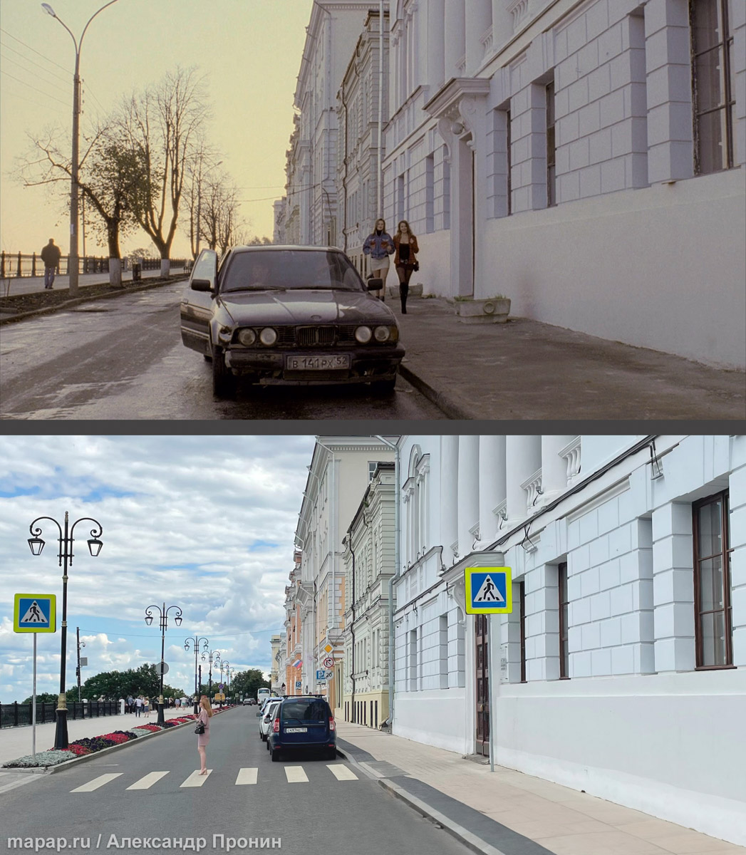 Приключения бандитов из девяностых в Нижнем Новгороде стали важной частью культуры нулевых. Пройти по следам героев фильма «Жмурки» решил владимирец Александр Пронин, на счету которого уже есть маршруты из дилогии про Данилу Багрова. Проект показывает, как за 20 лет изменились знаменитые кинолокации.