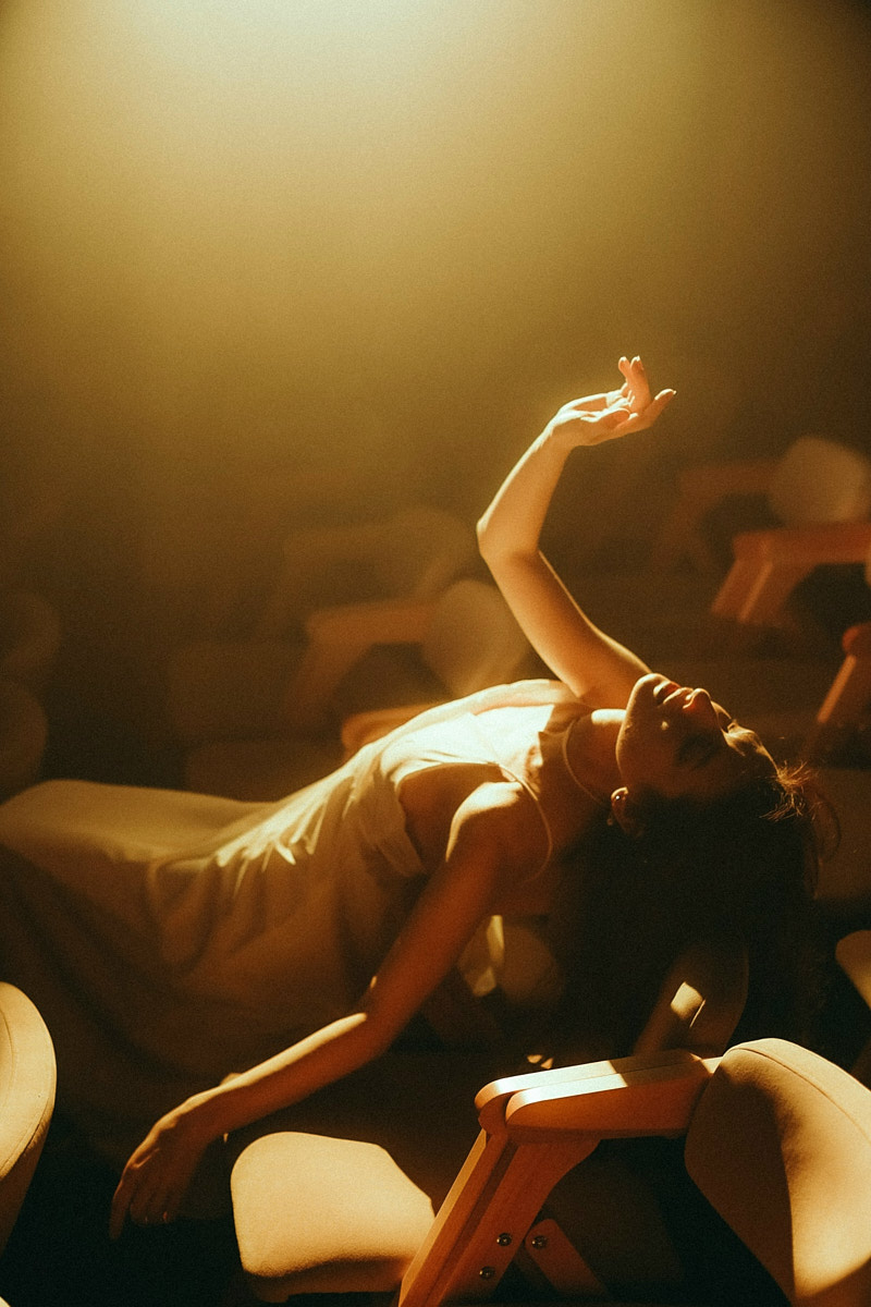 После преображения Дома работников искусств туда не хочется идти в повседневной одежде. Только каблуки и платье в пол! Теперь в роскошных интерьерах легко почувствовать себя звездой. Именно этот замысел заложен в концептуальный фотопроект «Выход в свет», созданный ВОДРИ совместно с Екатериной Лебедь. Момент, когда любая может почувствовать себя дивой!