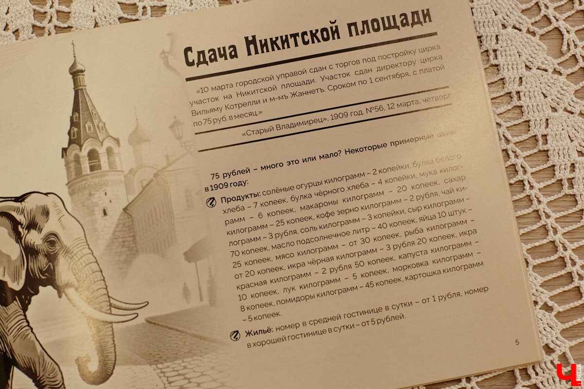 Где мы, а где африканские тяжеловесы с бивнями! Но руководитель нескольких частных музеев Татьяна Пикунова уверяет: слоны были ближе к Владимирской губернии, чем нам кажется. Анекдотическую историю столетней давности автор перенесла на страницы своей новой книги, которую «Ключ-Медиа» уже успел полистать.