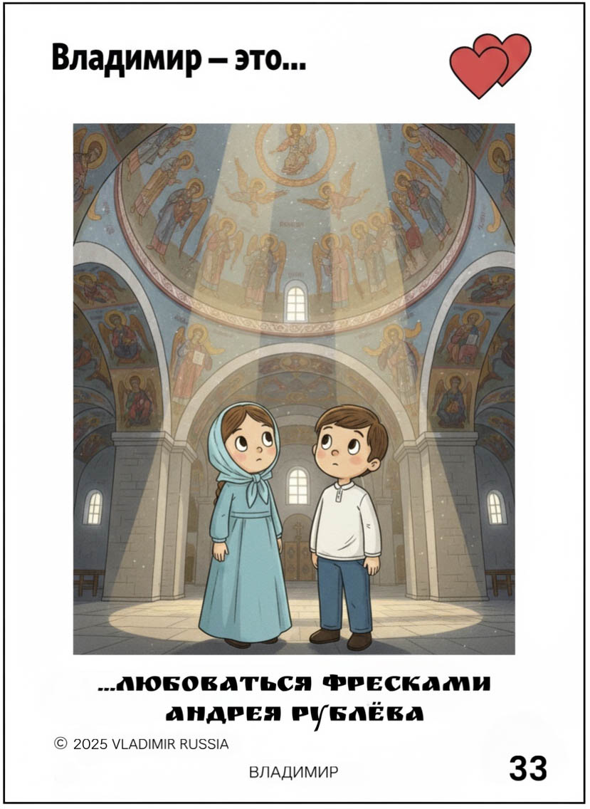 Креаторы 33-го региона создали серию сюжетов о Суздале и Владимире в стиле культовых вкладышей жвачки «Love is…». В трогательных зарисовках отражены не только главные достопримечательности, но и насущные городские проблемы. «Ключ-Медиа» познакомился с художественными ассоциациями и внимательно их рассмотрел.