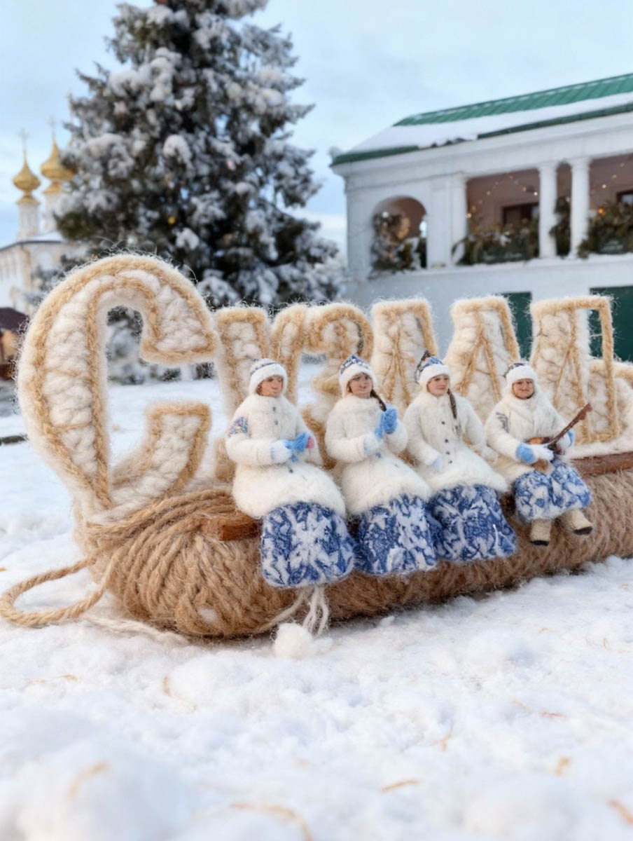 Жители Владимирской области подхватили популярный в интернете тренд на вязаные города. Пользователи социальных сетей создают фото и видео уютных локаций, будто созданных руками заботливой бабушки. «Ключ-Медиа» собрал самые атмосферные снимки и ролики.