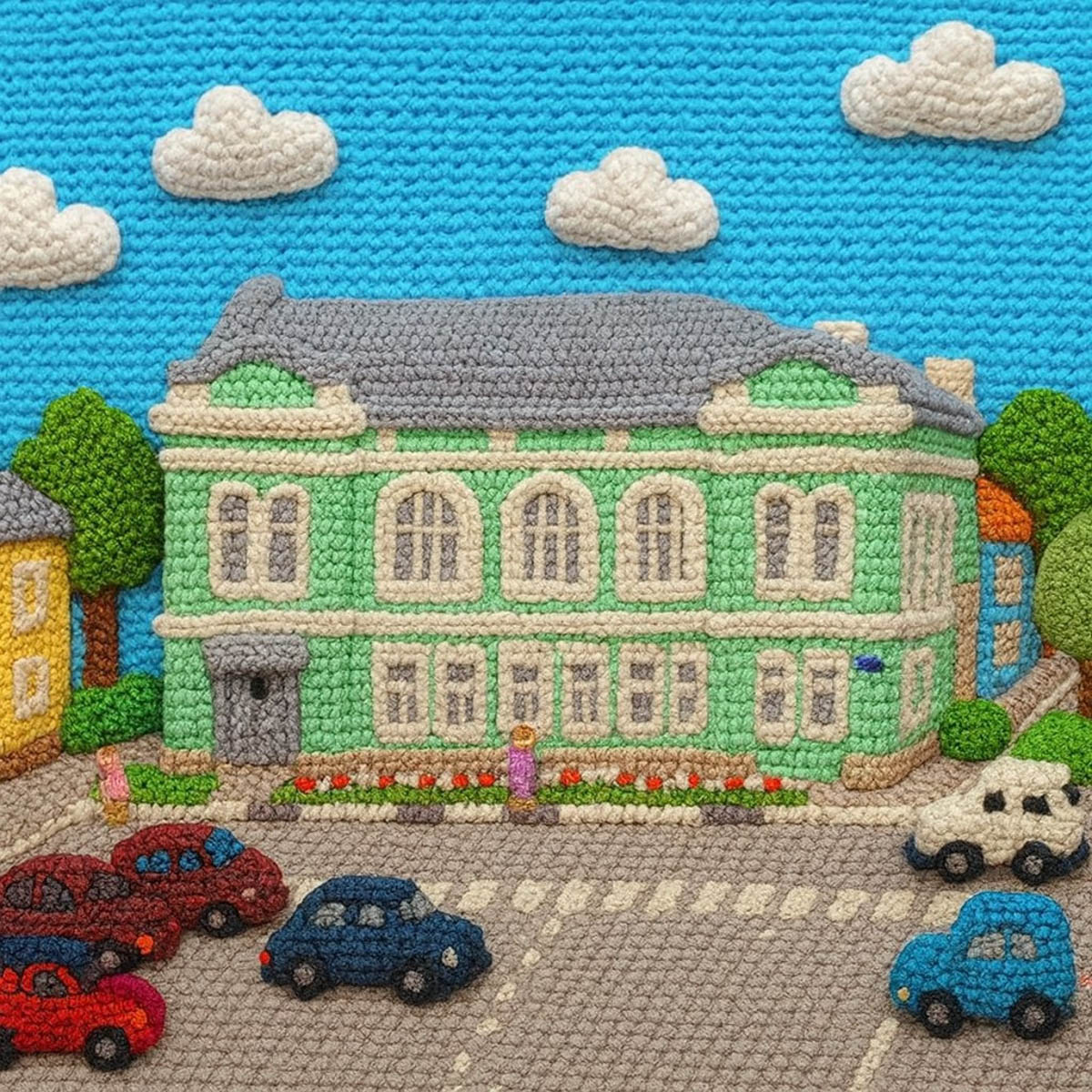 Жители Владимирской области подхватили популярный в интернете тренд на вязаные города. Пользователи социальных сетей создают фото и видео уютных локаций, будто созданных руками заботливой бабушки. «Ключ-Медиа» собрал самые атмосферные снимки и ролики.