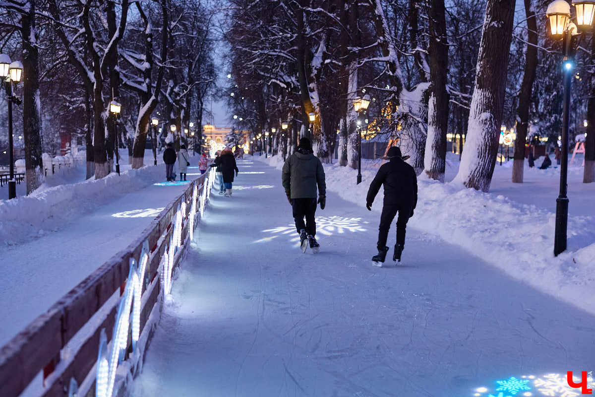 Хотите получить заряд энергии и   хорошего настроения   — отправляйтесь на   каток! Благо в   городе их   немало. Определить лучший   — задачка со   звездочкой, а   вот проверить главные из   них: в   Центральном парке, на   Пушкинском бульваре и   стадионе «Лыбедь»   — нам вполне под силу. Поехали!