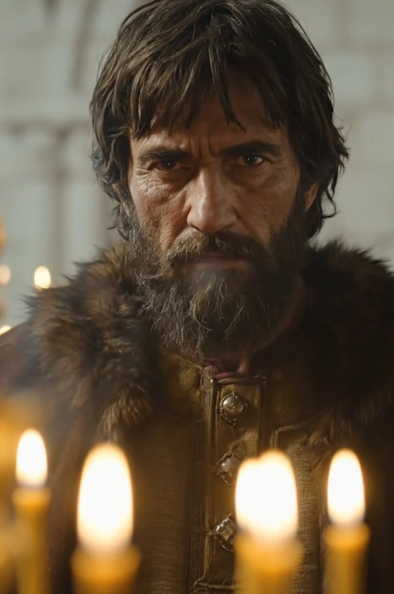 Представьте ситуацию: вы сидите в обычной кофейне Владимира. Внезапно напротив вас садится... Андрей Боголюбский! В руках у него стакан бодрящего напитка, а одет князь в модный вязаный свитер. Звучит как сон при температуре 39 градусов, однако гид Татьяна Быкова решила, что подобный формат видео, сделанных с помощью всемогущих нейросетей, — отличная идея, дабы погрузить подписчиков в историю жизни великого правителя.