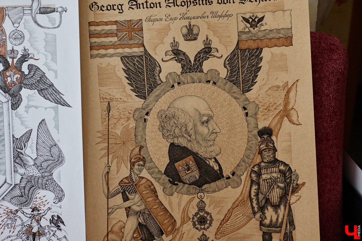 В обычной суздальской квартире живет график Александр Ерашов. Скромная обстановка никак не соответствует масштабам таланта мастера. На его счету несколько монументальных серий, которые «Ключ-Медиа» поспешил осветить. Тем более появился повод: вклад творца в развитие искусства оценила Российская академия художеств.