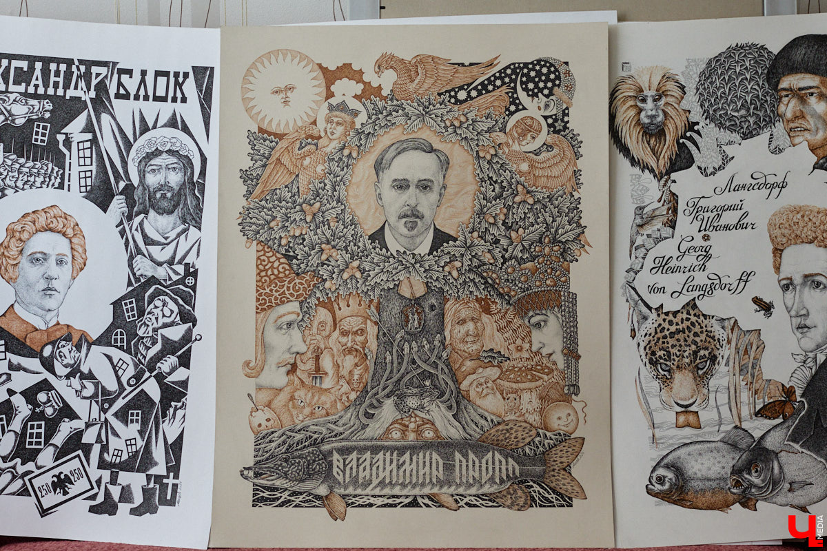 В обычной суздальской квартире живет график Александр Ерашов. Скромная обстановка никак не соответствует масштабам таланта мастера. На его счету несколько монументальных серий, которые «Ключ-Медиа» поспешил осветить. Тем более появился повод: вклад творца в развитие искусства оценила Российская академия художеств.