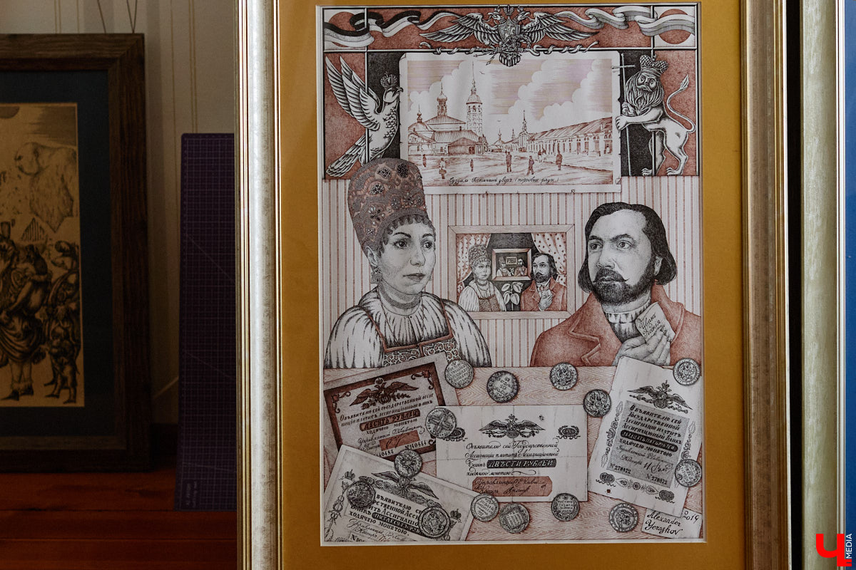 В обычной суздальской квартире живет график Александр Ерашов. Скромная обстановка никак не соответствует масштабам таланта мастера. На его счету несколько монументальных серий, которые «Ключ-Медиа» поспешил осветить. Тем более появился повод: вклад творца в развитие искусства оценила Российская академия художеств.