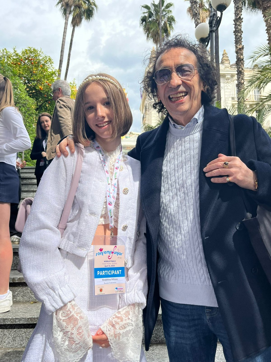 Фестиваль итальянской песни открыл миру множество имен. В их числе Адриано Челентано, Эрос Рамазотти, Андреа Бочелли. Теперь и у Владимира появился свой повод для гордости: финалистка проекта «Голос. Дети» Милана Крохина получила Гран-при «Санремо Джуниор-2026».